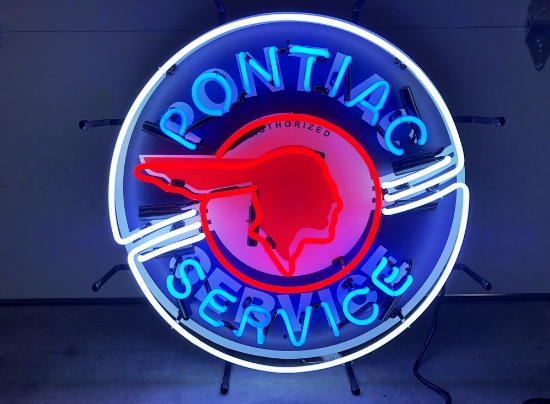24" Pontiac Service, Neon