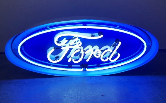 24" Ford Oval, Neon