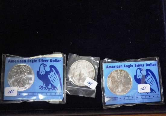 (3) 1998 U.S. Silver Eagle Dollars