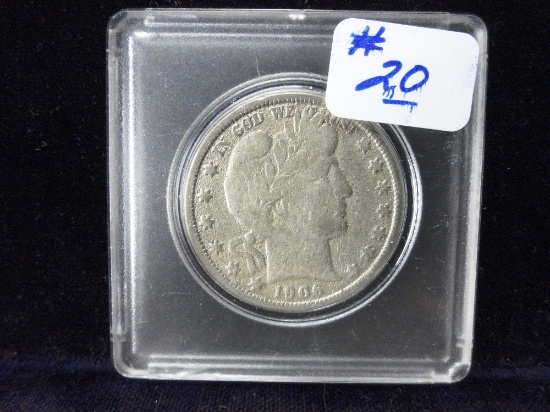 1906 D Barber Half Dollar