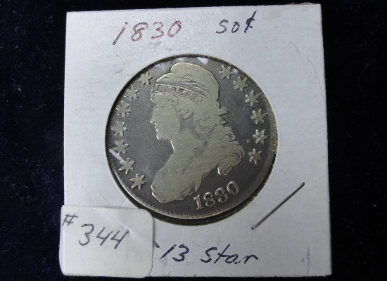 1830 50¢ 13-Star