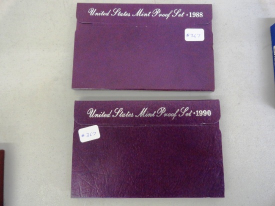 1988, 1990 Mint Proof Sets