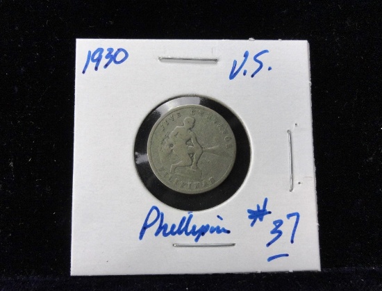 1930 U.S. Philippine 5 Centavo