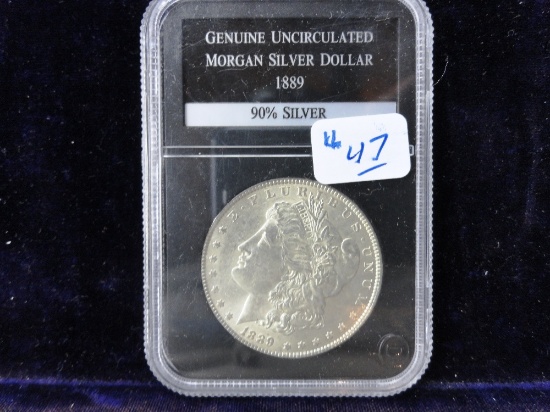 1889 Morgan Dollar UNC Pcs. Graded