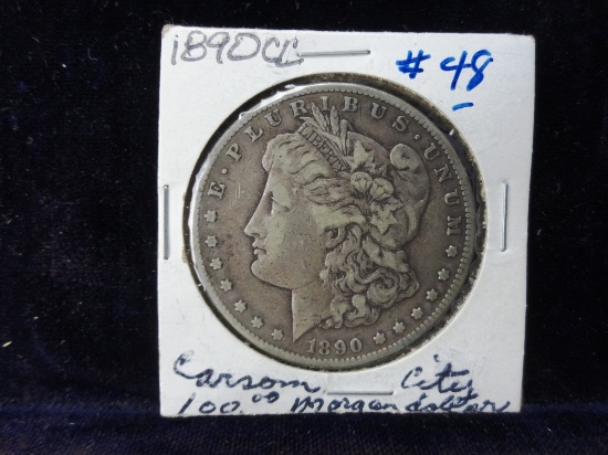 1890 CC Morgan Dollar F