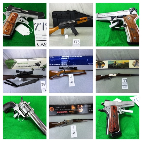 FIREARMS - OVER 300 LOTS NO RESERVE!