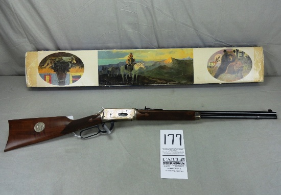 Winchester M.94 Legendary Frontiersman Engraving, 38-55 Win, Lever, SN:LF19