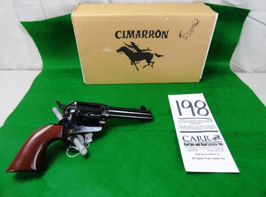 Cimarron Frontier, 45-Colt, 4¾” Bbl., Black/Brown Revolver, SN:E063829 w/Bo
