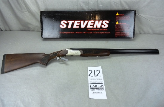 Savage Arms Stevens M.512 Gold Wing, 28-Ga. O/U Shotgun, Silver, SN:U12C065