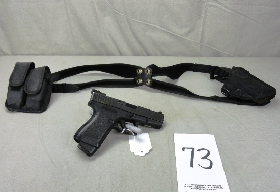 Glock 19, 9mm, w/Holster, SN:AGX730 (Handgun)