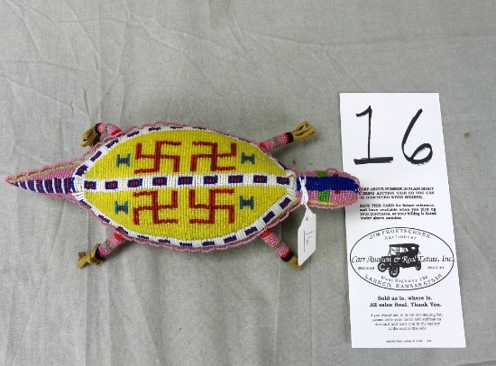 Large Beaded Turtle Fetish (Sioux)