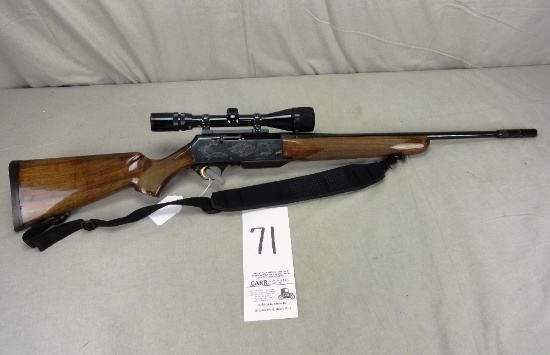 Browning BAR 11, 30-06 Rifle, SN:107NW16587, w/Bushnell Scope