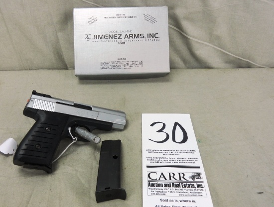 Jimenez J.A. Nine, 9mm Pistol, SN:356392, NIB (Handgun)