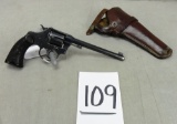 Colt Police Positive 22-Cal. Revolver, 6” Bbl. w/Holster, SN:21893 (Handgun)