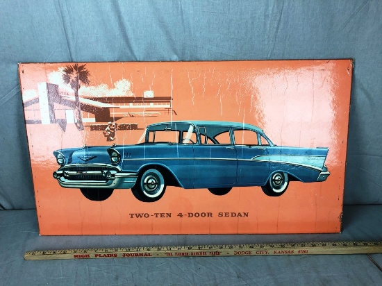 Two-Ten 4-Door Sedan Window Board Advertisement