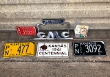 License Plate, Chrome & Farm Bureau Tag Set Collection (#45)