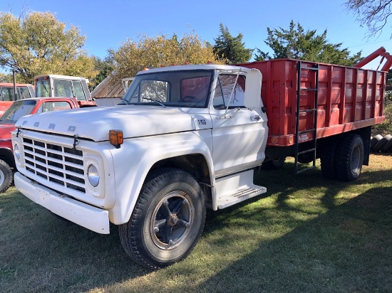 1974 Ford F700 37,542 Actual Miles w/Westfield Rear Mounted Auger (Sells Separately)