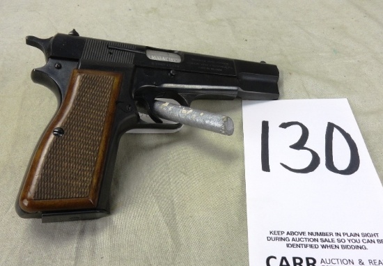 Browning Belgium Made F N Herstal (Browning Patent Depose), 9mm Pistol, SN:215RP12160 (Handgun)