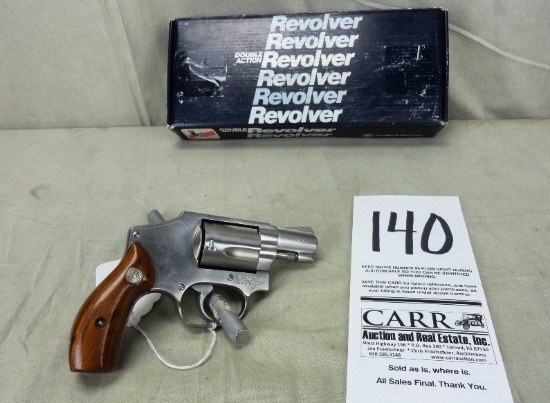 S&W M.640 Hammerless, Stainless Steel, 38-Spl., Revolver, 2" Bbl., SN:BFP9862 w/Box (Handgun)