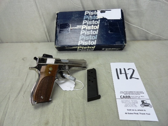 S&W M.439, 9mm, Nickel, Pistol w/Box SN:A722531 (Handgun)