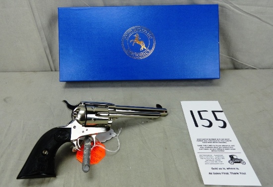 Colt SA Army 45-Cal., Nickel, 5 1/2" Bbl., Revolver, SN:S48177A, NIB (Handgun)