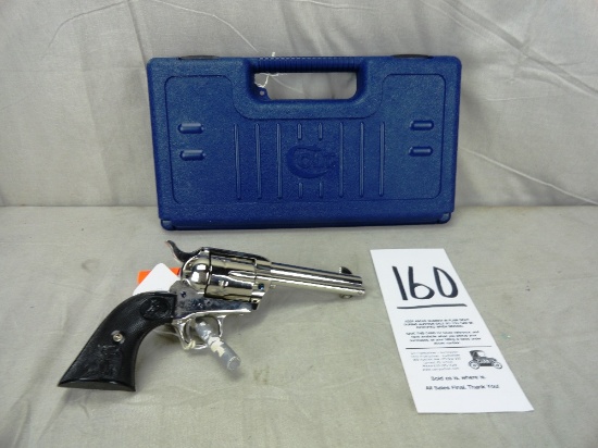 Colt SA Army 44-40, Nickel, Revolver, 4 3/4" Bbl., NIB, SN:S25469A (Handgun)