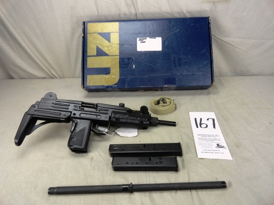 Action Arms Ltd. Uzi Model A Pistol, 9mm, w/Extra Bbl., (2) Mags, NIB, SN:SA25214 (Handgun)