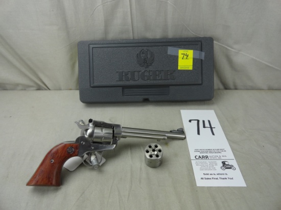 Ruger Single Six, Stainless, Single Action Revolver, 2-Cyl., 22LR/22Mag, SN:264-49826 (Handgun)