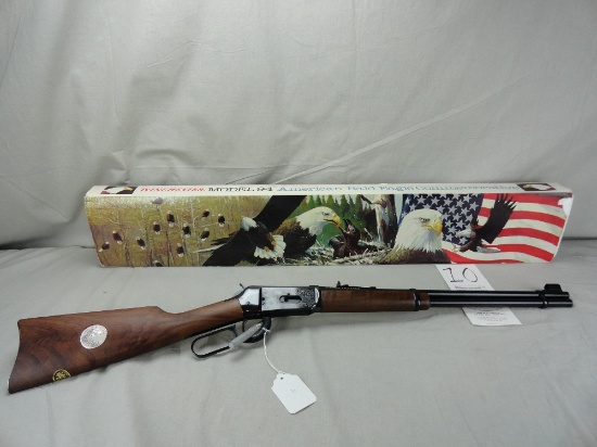 Winchester M94 375 - Model 1894, American Bald Eagle Lever Action, SN:ABE385, NIB