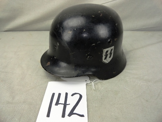 WW II German Helmet Marked “SS” with Liner (EXEMPT)