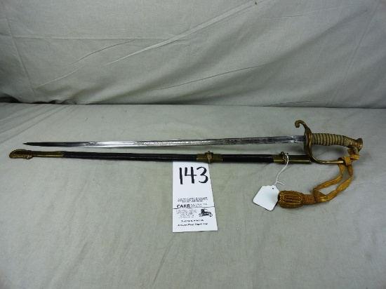 1852 Civil War Sword with Sheath & Tassel, Marked “Dehm & Co, Baltimore, MD” (EXEMPT)