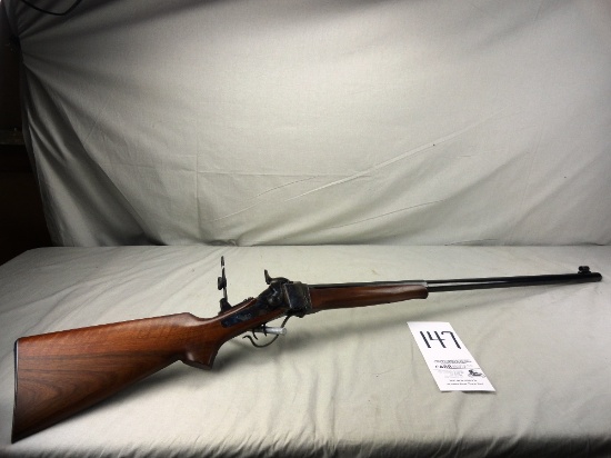 1874 Sharps Pedersoli, 45-70 Cal., 34" Heavy Bbl.;  1/2-Rd. & 1/2-Oct. with Tang Sight Globe Front S