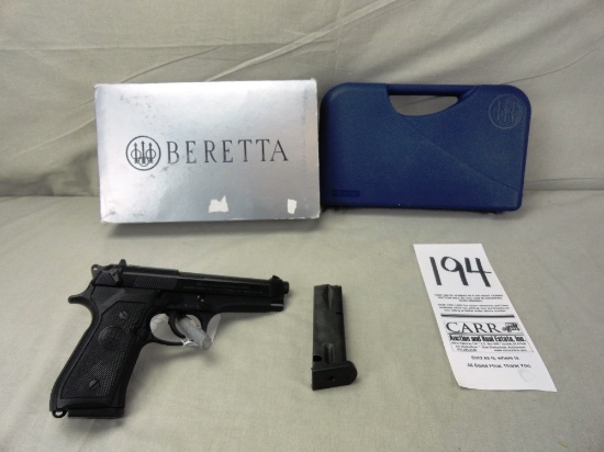 Beretta 92FS 9mm Pistol, SN:A083618Z, NIB, Unfired w/Hard Case & Box (Handgun)