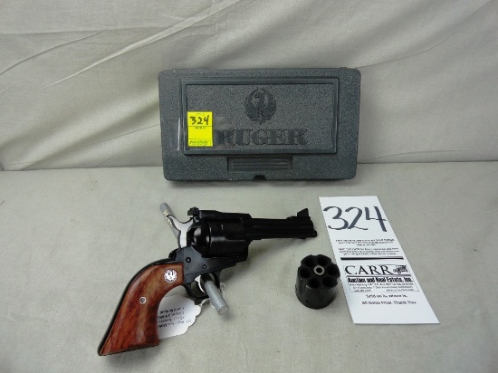 Ruger New Model Blackhawk, 45-Cal. Revolver, w/Extra Cylinder, SN:4809572, New in Case (Handgun)