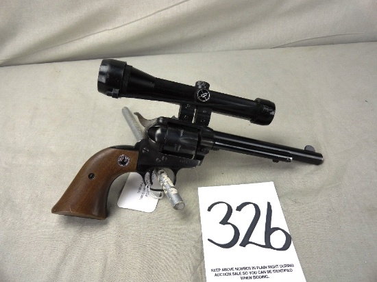 Ruger Single Six, 22-Cal. Revolver w/Bushnell Scope, SN:454435 (Handgun)