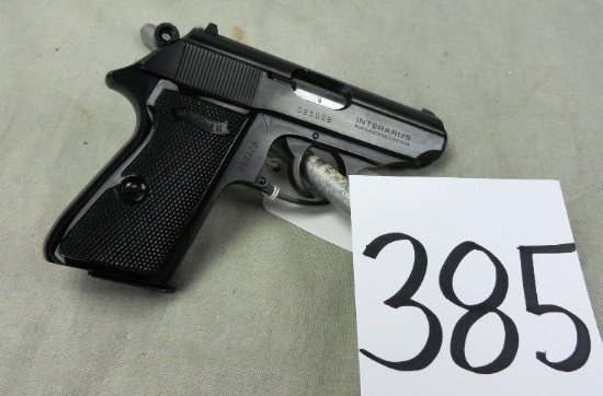 Walther Interarms PPK/S, 380-ACP Pistol, SN:021098 (Handgun)