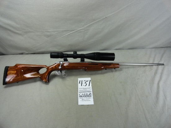 Browning Stainless Steel Bbl. A-Bolt 7mm Rim Mag Cross Fire II 6-24x50 Scope, Thumb-Hole Stock, SN:3