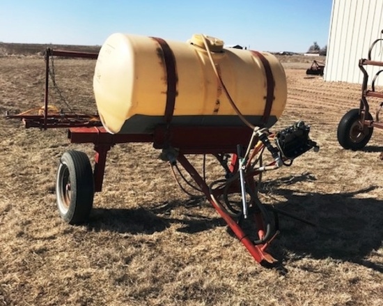 Pull Type Sprayer, 30' with Set Up to Turn On/Off Each Section Independently