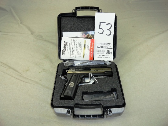 Sig Sauer "Stand" 45 ACP, 5" Bbl., Nitron Engraved Slide, M.1911-45-STAND, SN:54B183980, NIB (Handgu