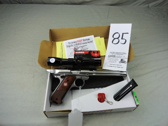 Ruger Mark IV Hunter, 22-Cal. w/Nikon Scope, Extra Mag & Box, SN:500043202 (Handgun)