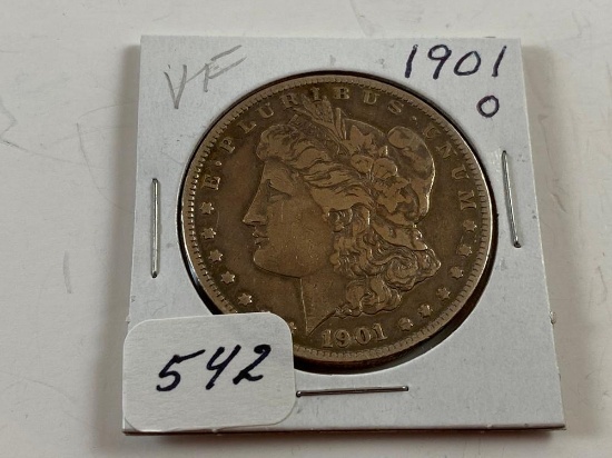 1901O Morgan Silver Dollar VF