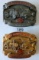2 Red Power Round UP Belt Buckles, #211 of 625, New - never worn