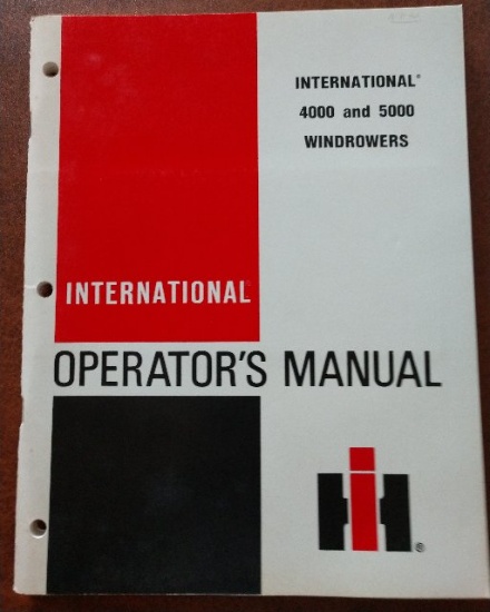 International 4000 and 5000 Windrowers Operator Manual