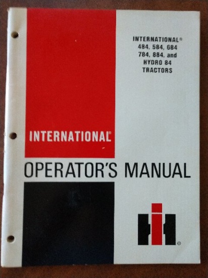 International 484, 584, 684 784, 884, and Hydro 84 Tractors Manual