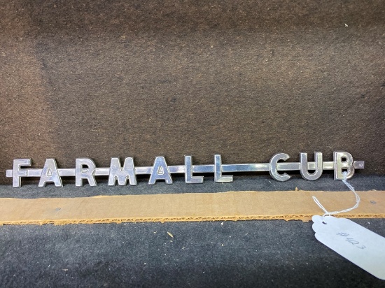 Farmall Cub Chrome decal