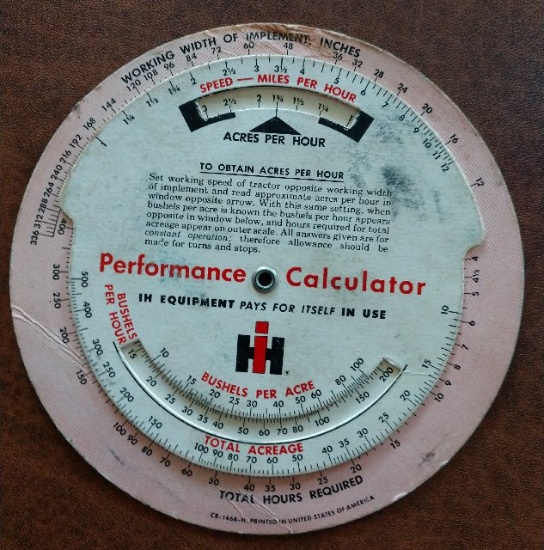 IH Performance Calculator