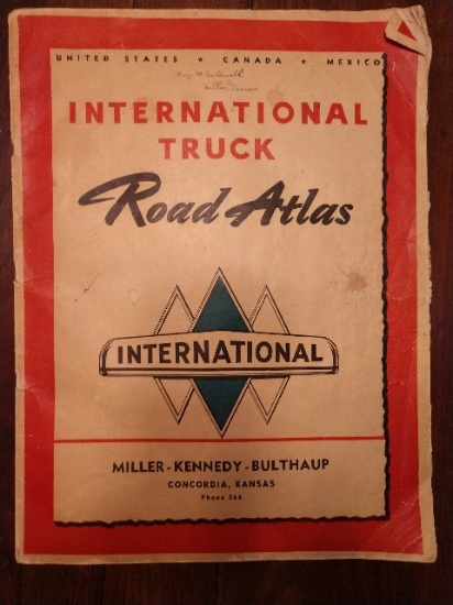 Triple Diamond Truck Road Atlas 1946,  Miller-Kenndy-Bulthaup Concordia, KS