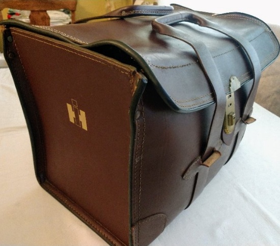 IH Leather Bag used by Regional Manager  to distribute dealer brochures