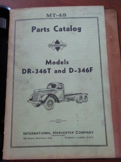 Models D-186T and DS-186T, Models DR-346T and D-234F Parts Catalogs 1937-1940