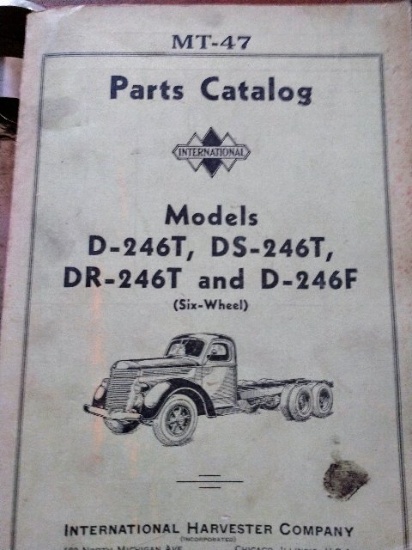Parts Catalog Model D-246T, DS-246T, DR-246T and D-246-F